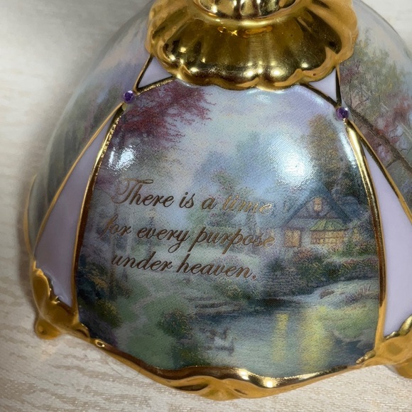 2006 Thomas Kinkaid Stillwater Chapel Blessings of Faith Heirloom Porcelain Egg - Picture 3 of 10